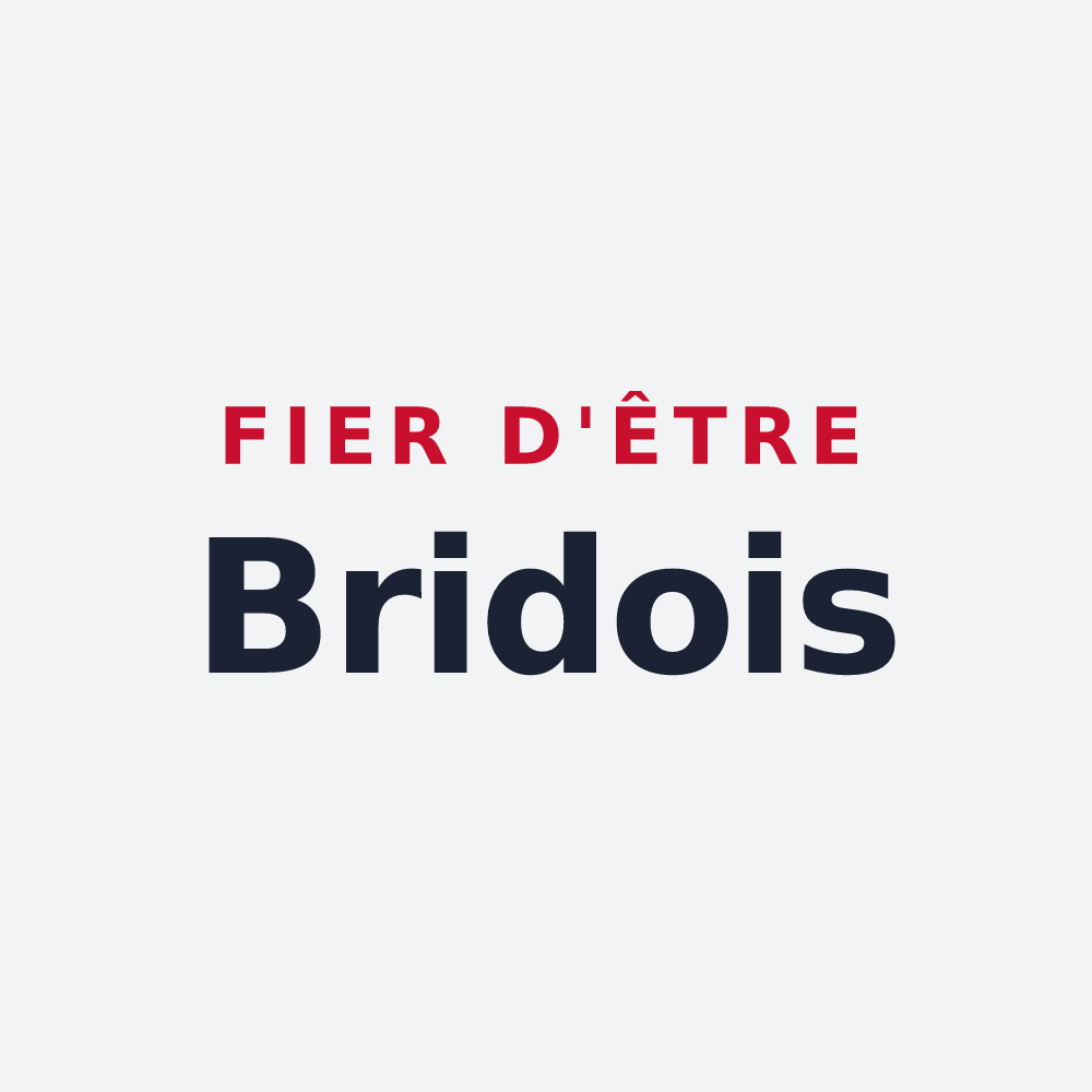 Poster « Fier d'être Bridois » — design pour Brides-les-Bains
