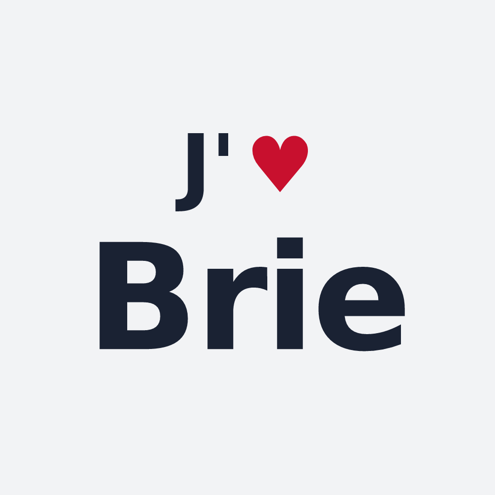 Poster personnalisé Brie — design J'aime Brie