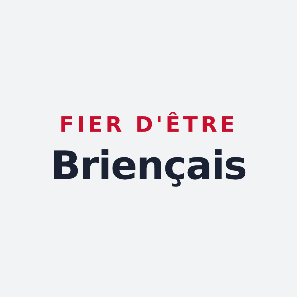 Poster « Fier d'être Briençais » — design pour Brie