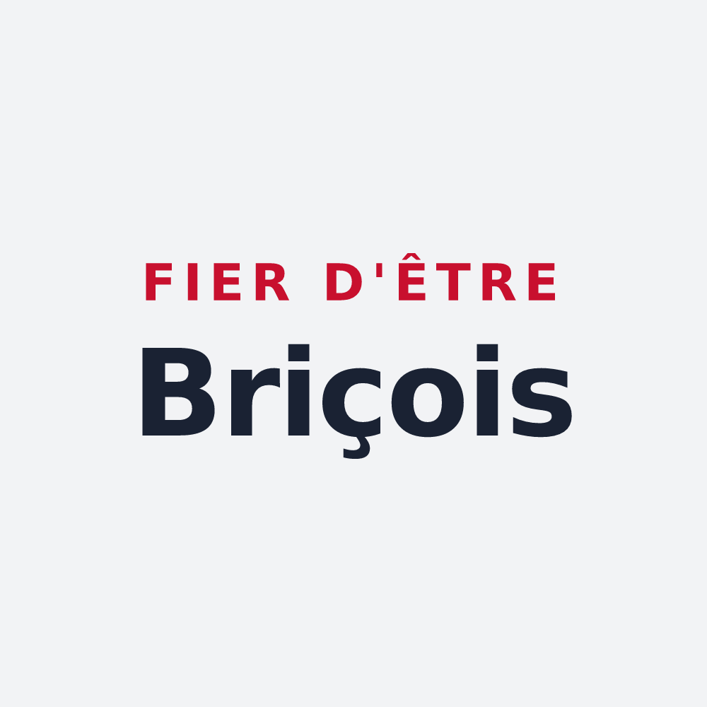 Poster « Fier d'être Briçois » — design pour Brie-sous-Archiac