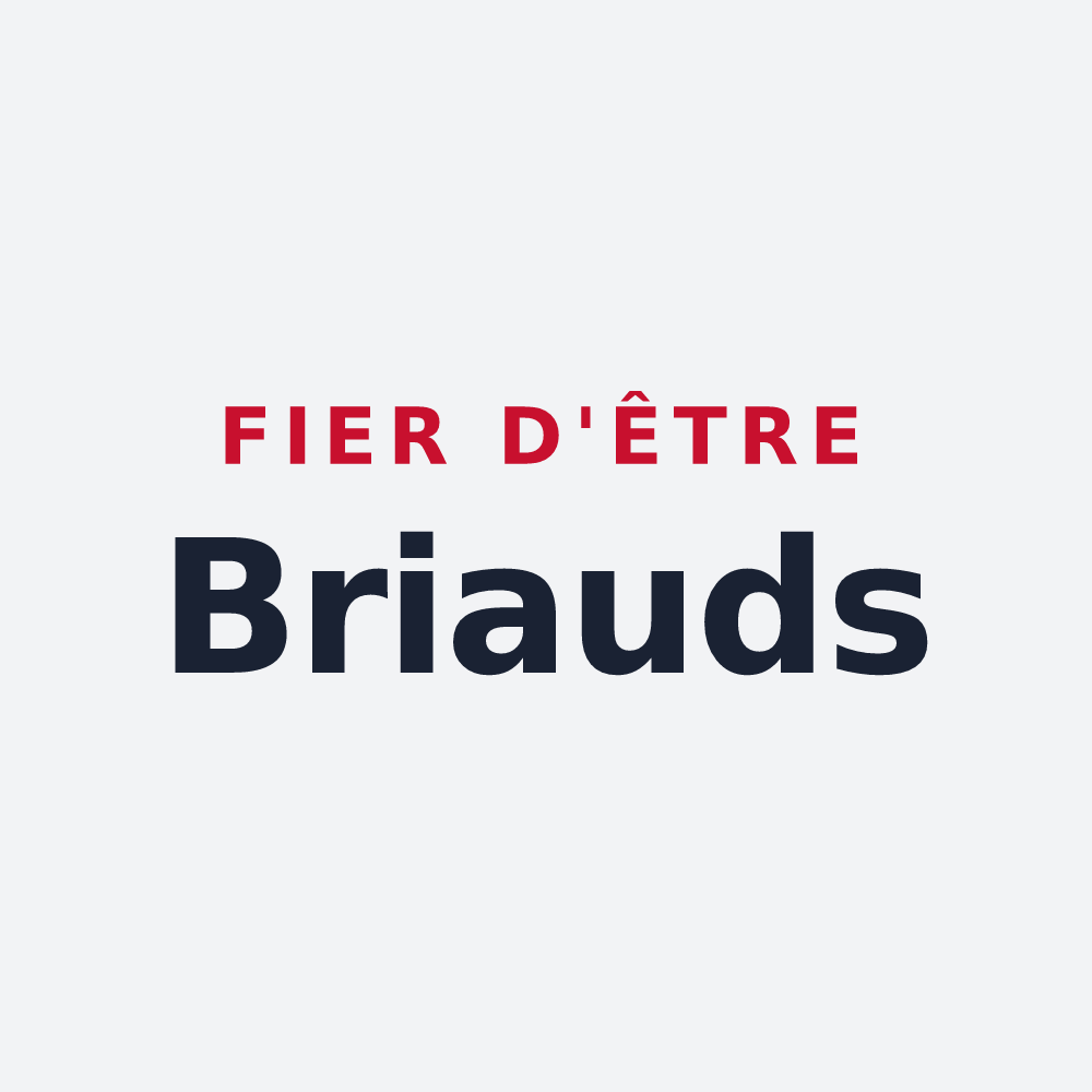 Poster « Fier d'être Briauds » — design pour Brie-sous-Mortagne