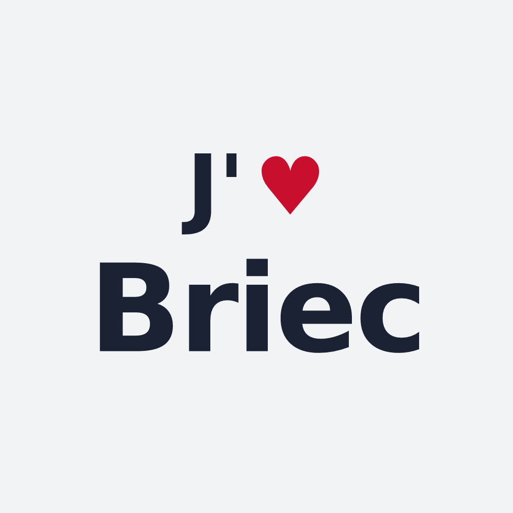 Poster personnalisé Briec — design J'aime Briec