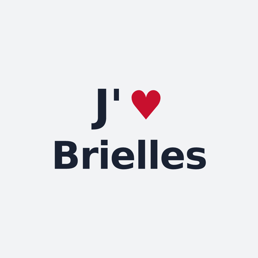 Poster personnalisé Brielles — design J'aime Brielles