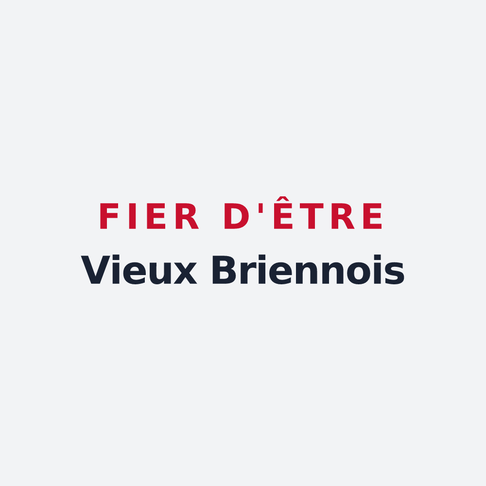 Poster « Fier d'être Vieux Briennois » — design pour Brienne-la-Vieille