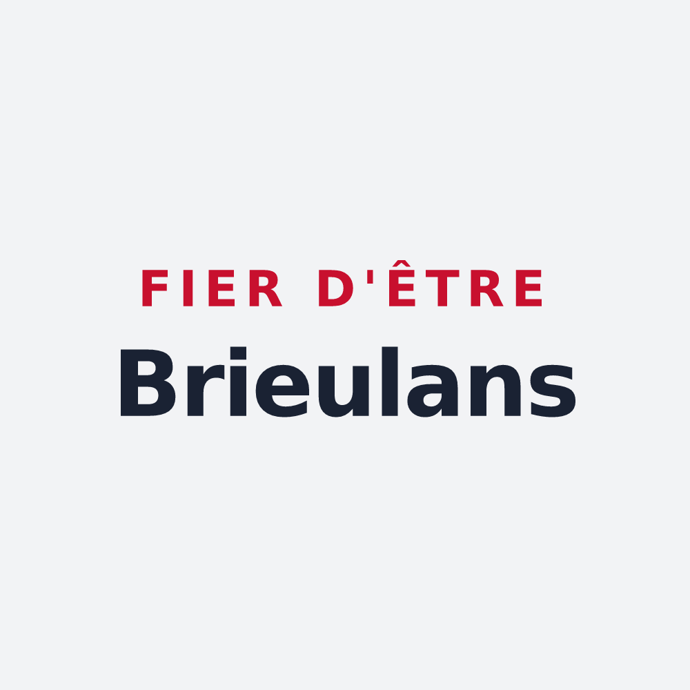 Poster « Fier d'être Brieulans » — design pour Brieulles-sur-Meuse
