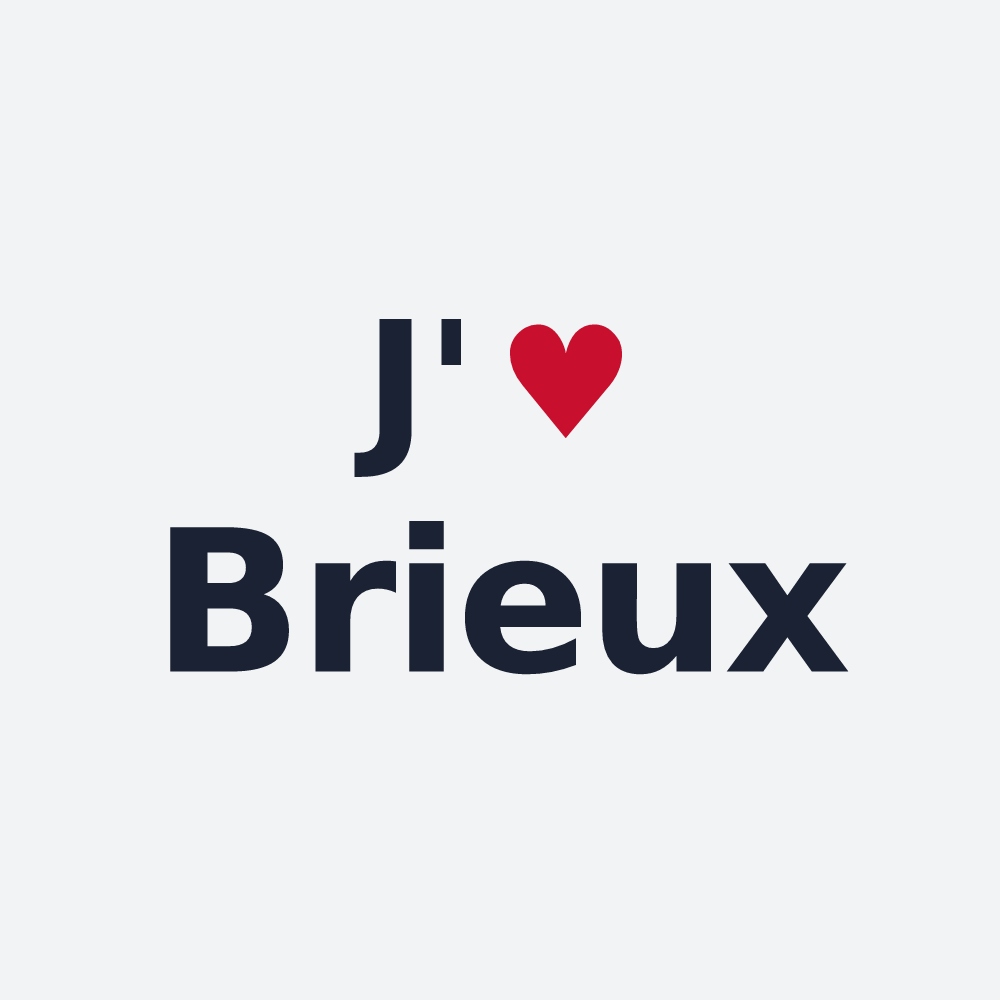 Poster personnalisé Brieux — design J'aime Brieux