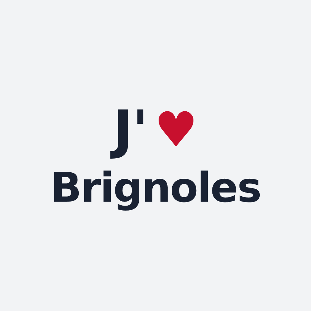 Poster personnalisé Brignoles — design J'aime Brignoles