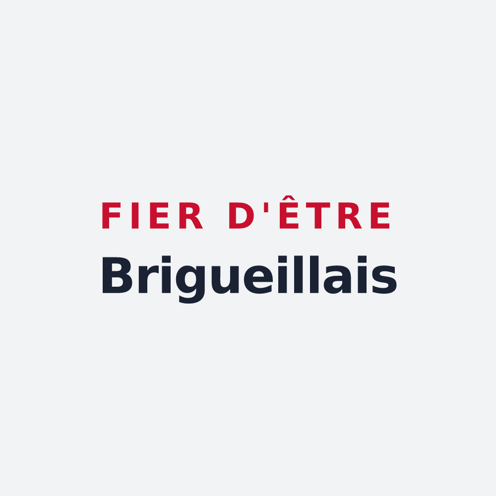 Poster « Fier d'être Brigueillais » — design pour Brigueil-le-Chantre