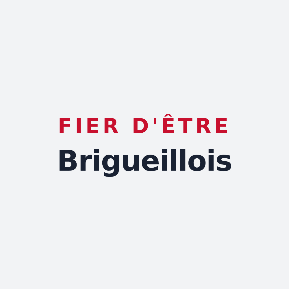 Poster « Fier d'être Brigueillois » — design pour Brigueuil