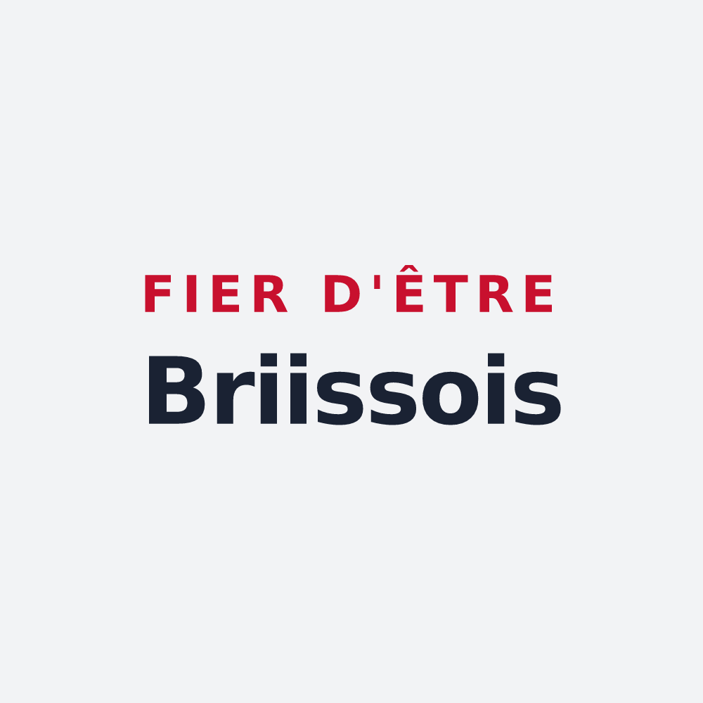 Poster « Fier d'être Briissois » — design pour Briis-sous-Forges