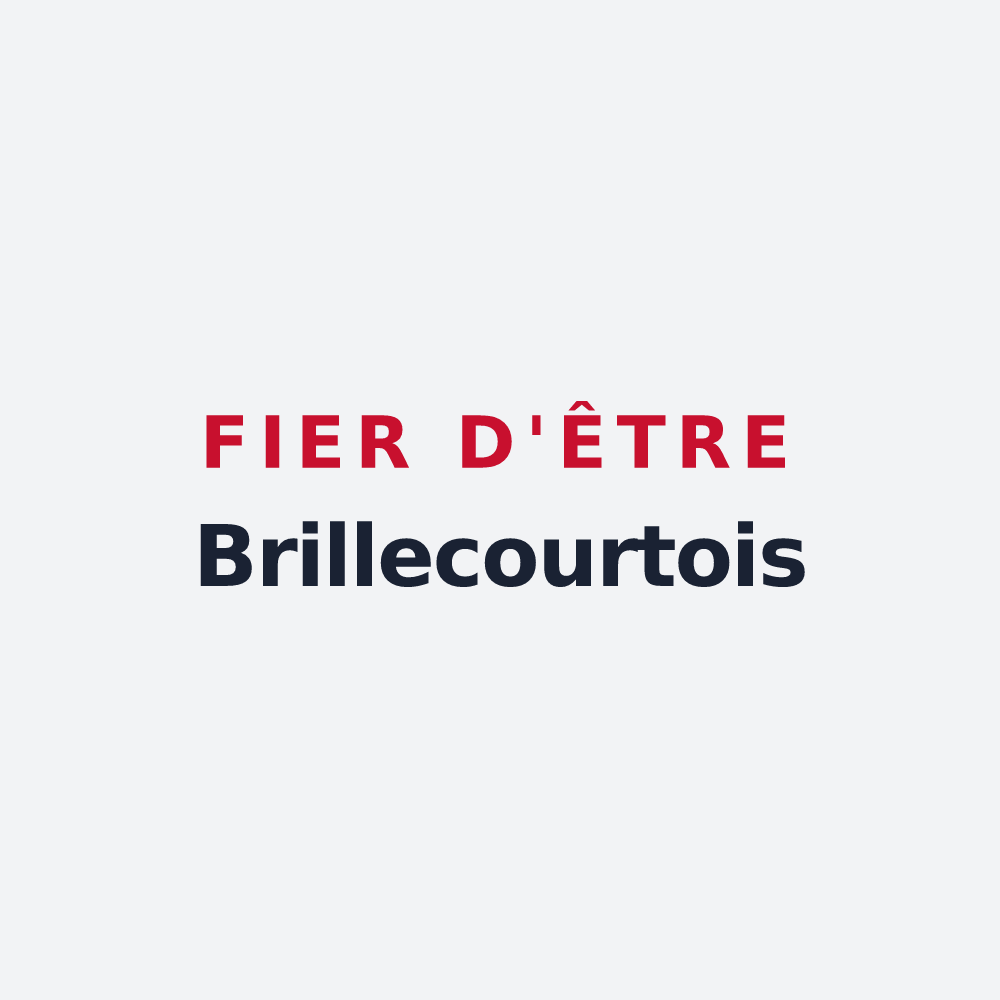 Poster « Fier d'être Brillecourtois » — design pour Brillecourt