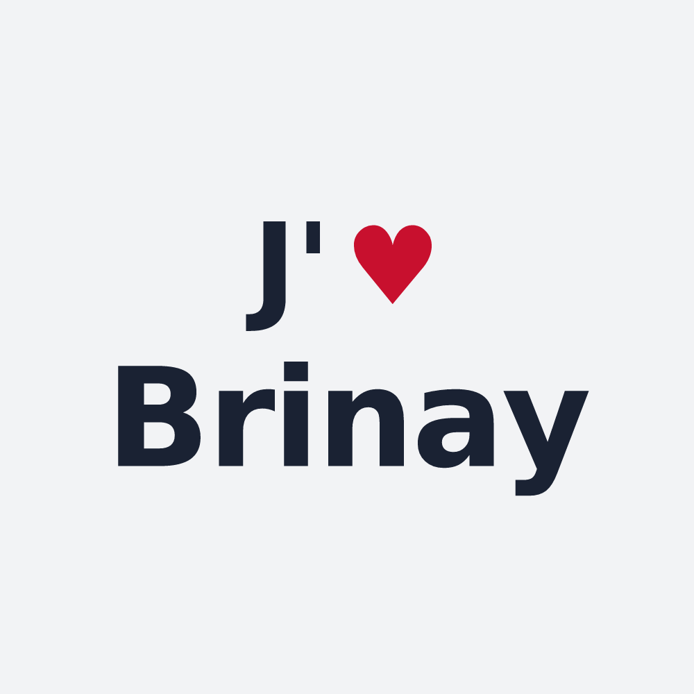 Poster personnalisé Brinay — design J'aime Brinay