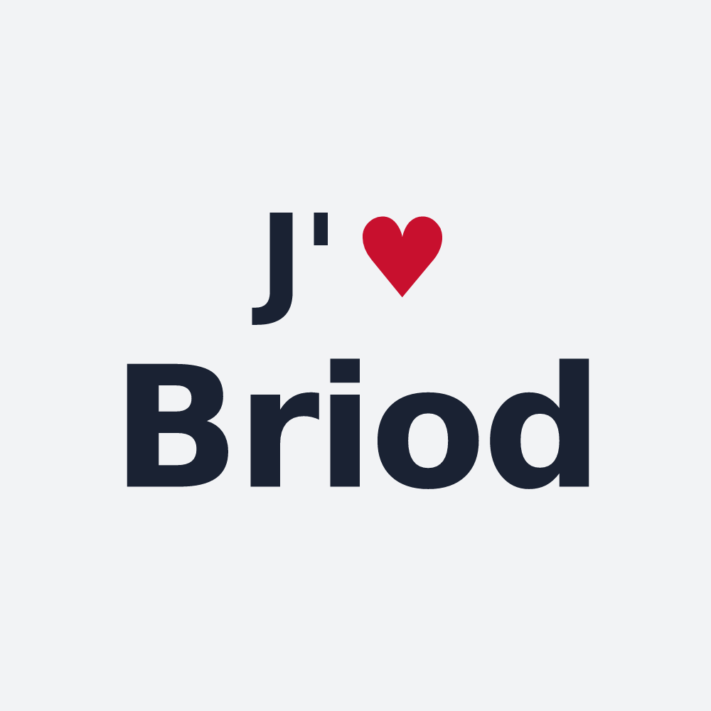 Poster personnalisé Briod — design J'aime Briod
