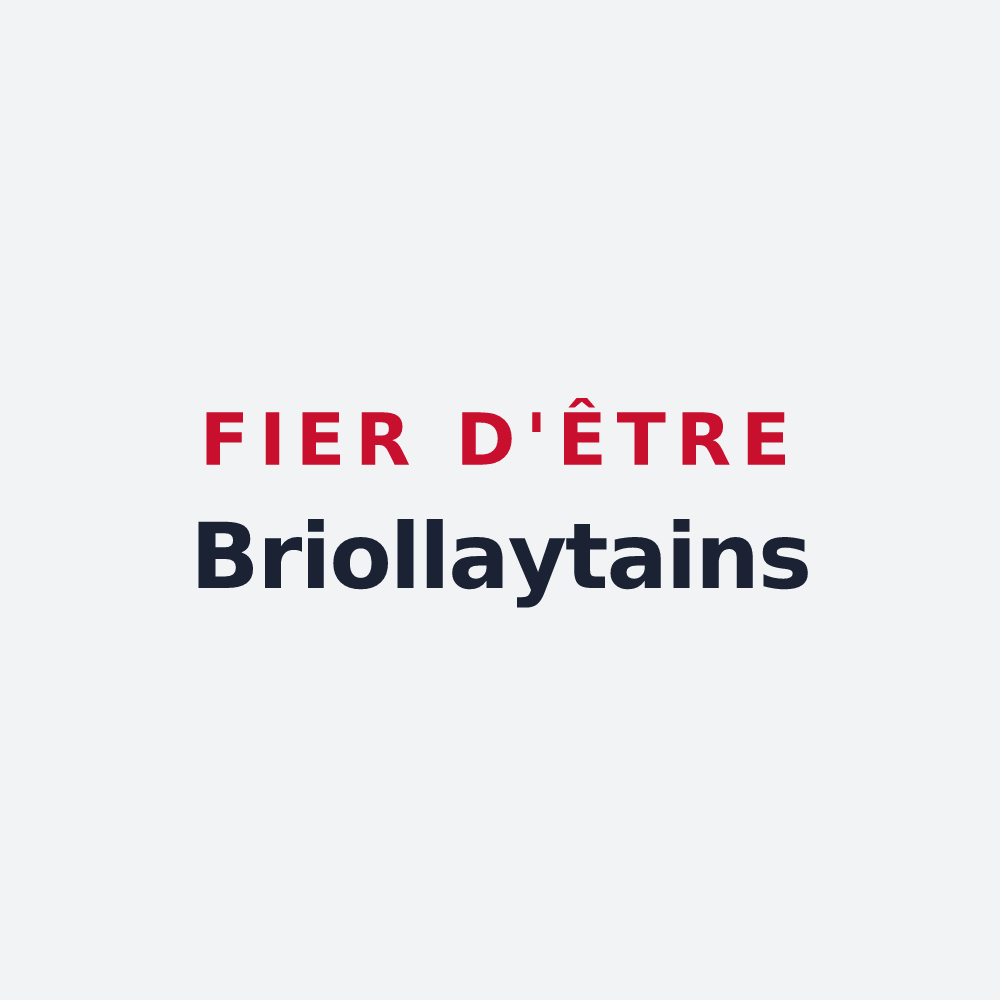 Poster « Fier d'être Briollaytains » — design pour Briollay