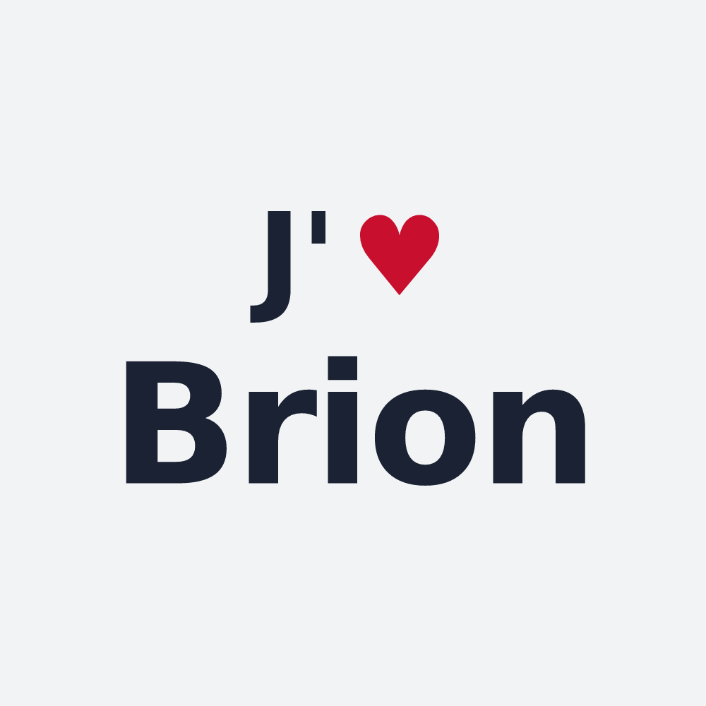Poster personnalisé Brion — design J'aime Brion