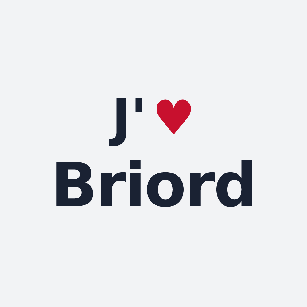 Poster personnalisé Briord — design J'aime Briord