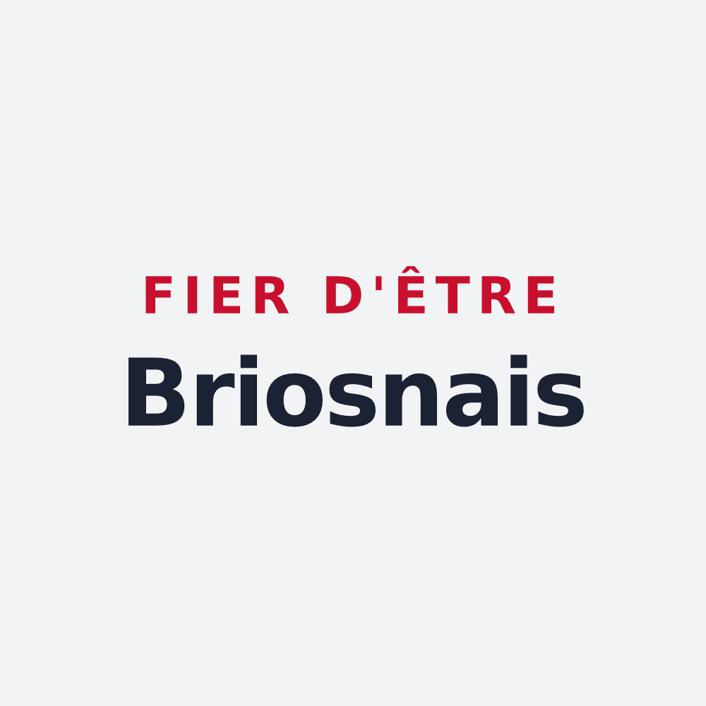 Poster « Fier d'être Briosnais » — design pour Briosne-lès-Sables
