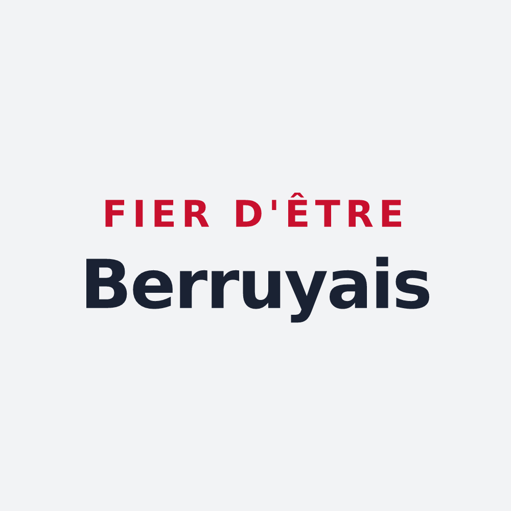 Poster « Fier d'être Berruyais » — design pour Briou