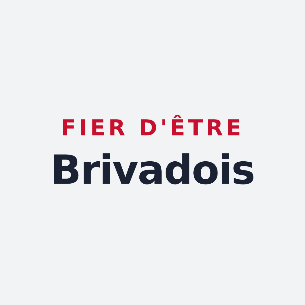 Poster « Fier d'être Brivadois » — design pour Brioude