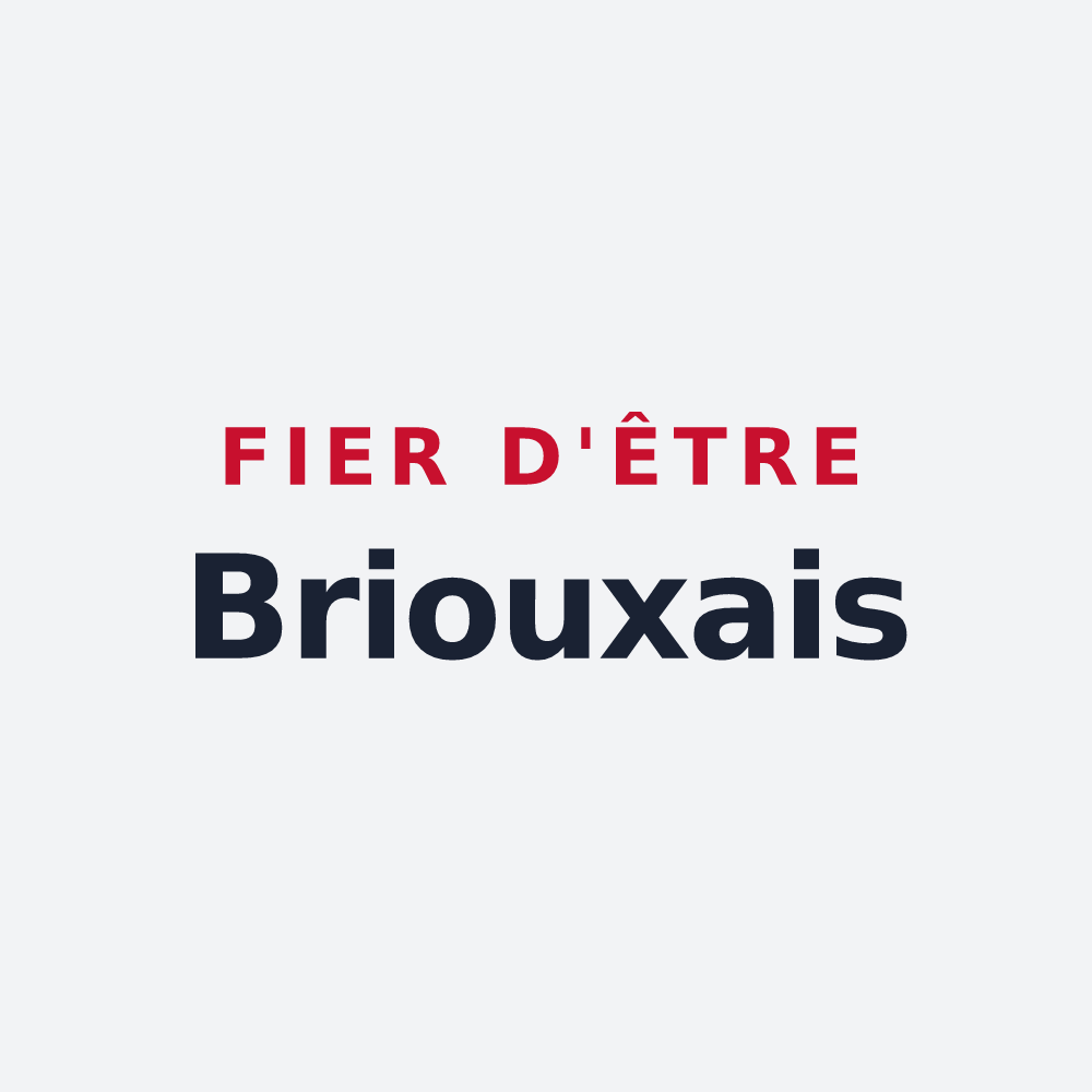 Poster « Fier d'être Briouxais » — design pour Brioux-sur-Boutonne