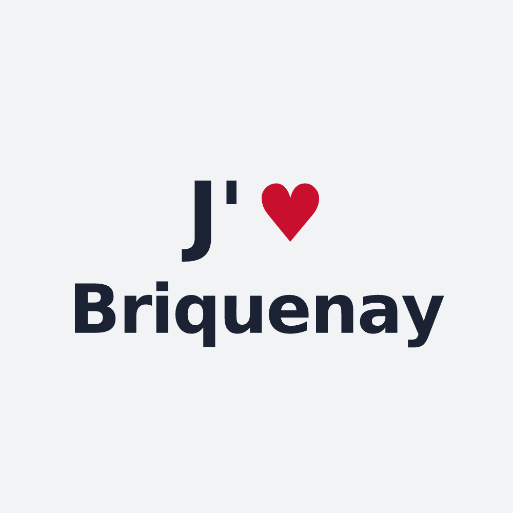 Poster personnalisé Briquenay — design J'aime Briquenay