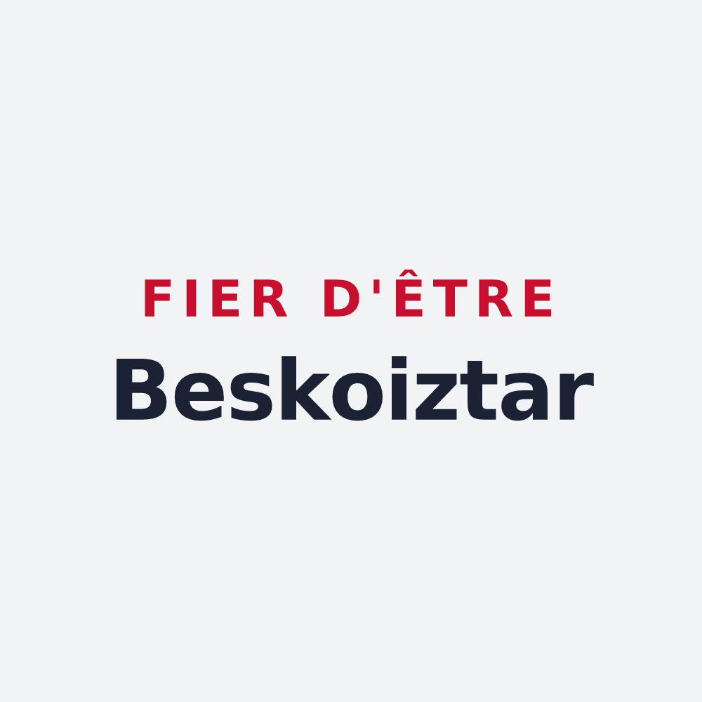 Poster « Fier d'être Beskoiztar » — design pour Briscous