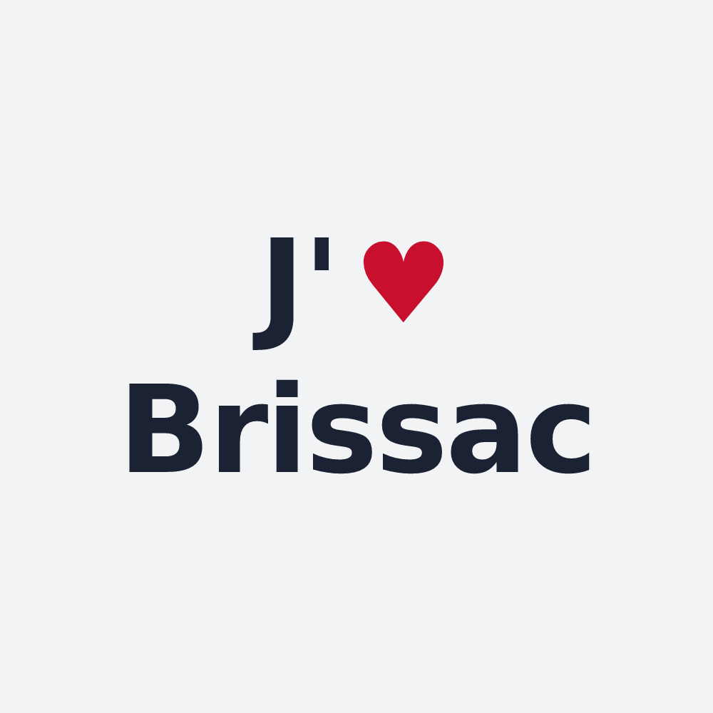 Poster personnalisé Brissac — design J'aime Brissac