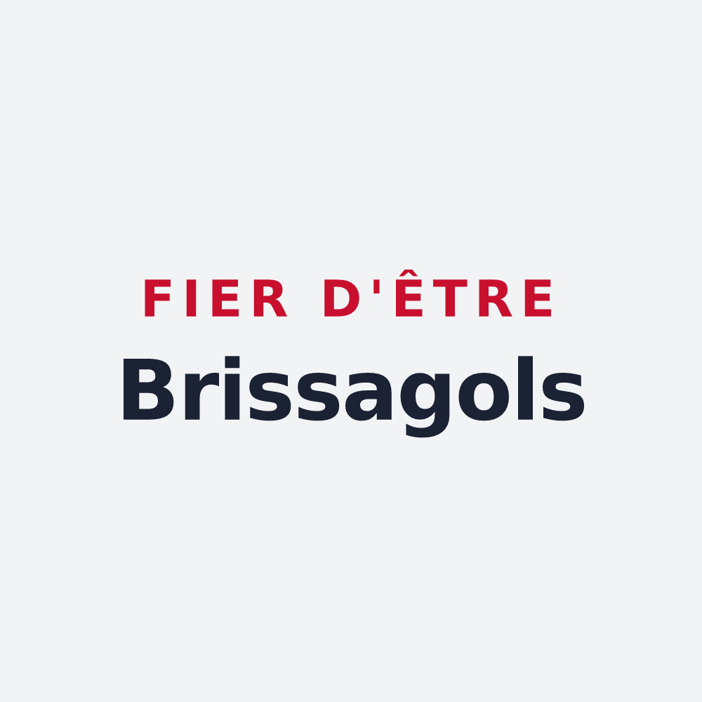 Poster « Fier d'être Brissagols » — design pour Brissac