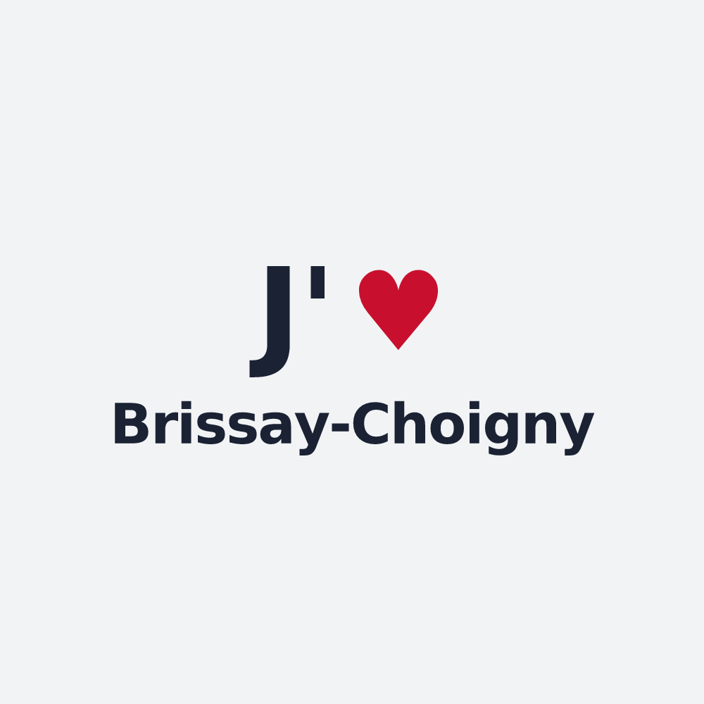 Poster personnalisé Brissay-Choigny — design J'aime Brissay-Choigny