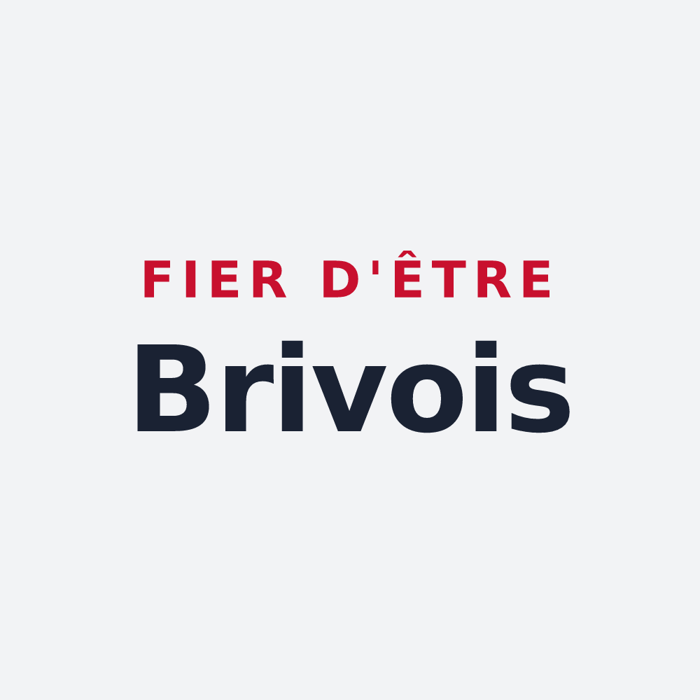 Poster « Fier d'être Brivois » — design pour Brives-sur-Charente