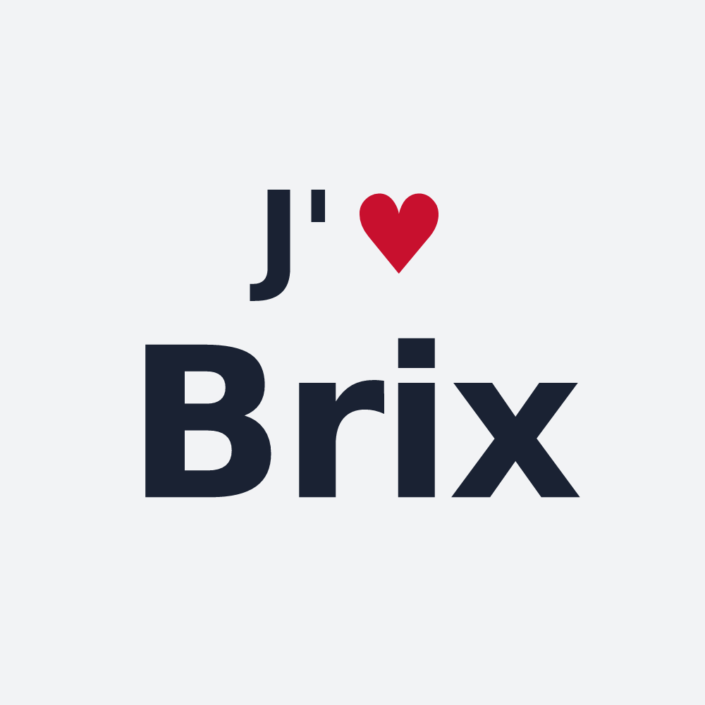 Poster personnalisé Brix — design J'aime Brix