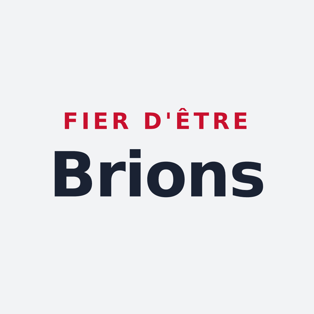 Poster « Fier d'être Brions » — design pour Brix