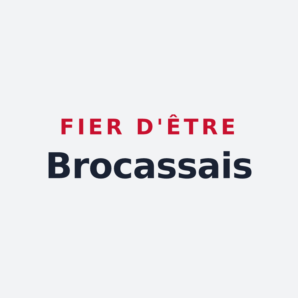 Poster « Fier d'être Brocassais » — design pour Brocas