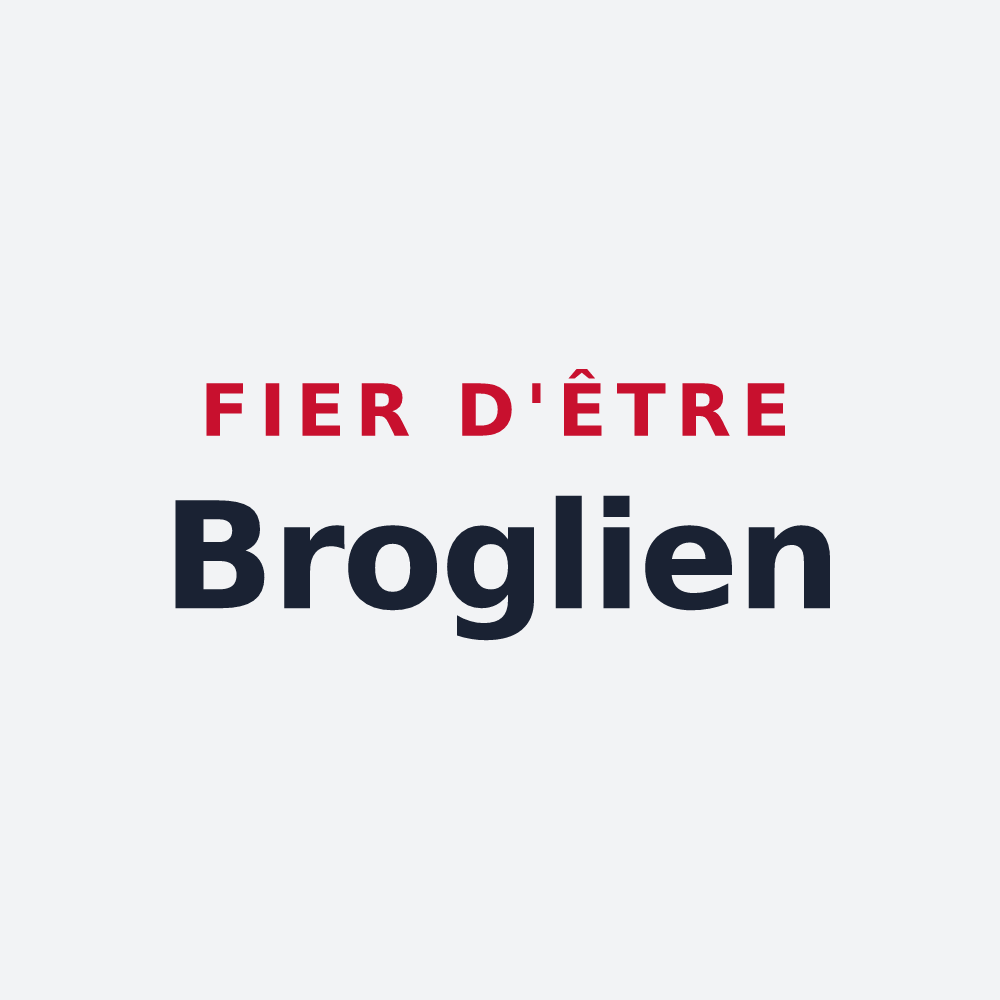 Poster « Fier d'être Broglien » — design pour Broglie