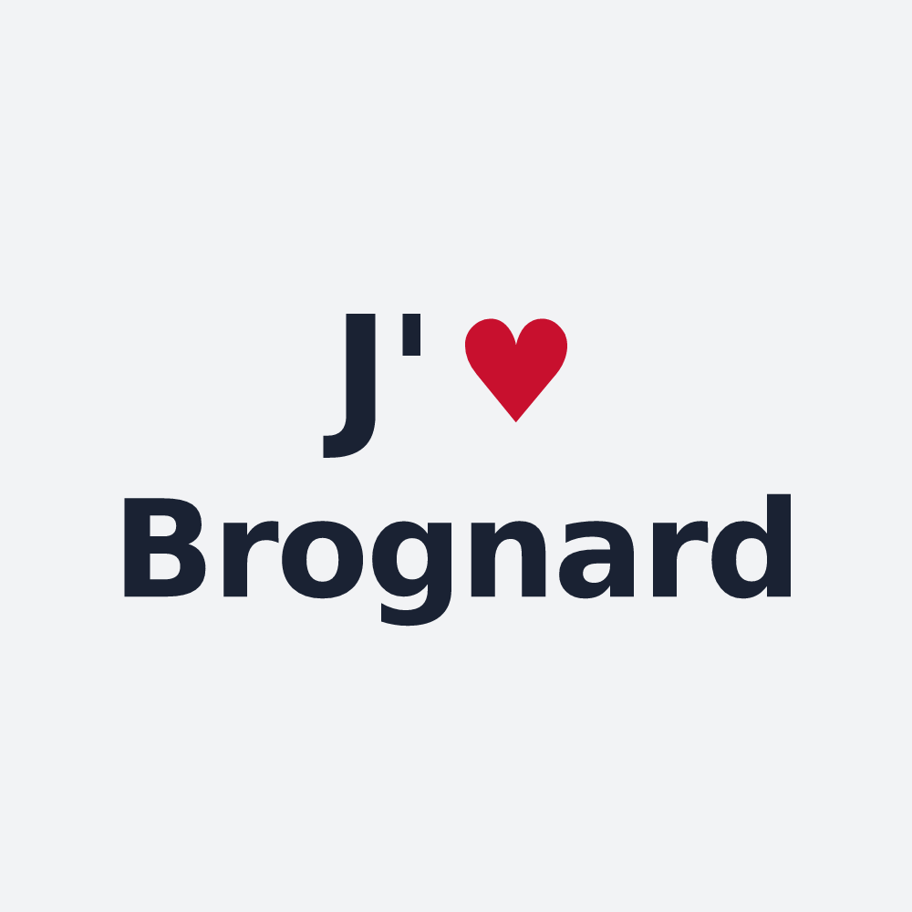 Poster personnalisé Brognard — design J'aime Brognard