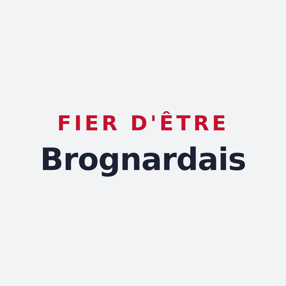 Poster « Fier d'être Brognardais » — design pour Brognard