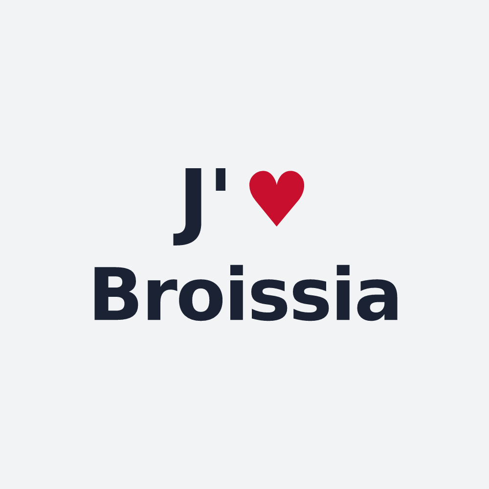 Poster personnalisé Broissia — design J'aime Broissia