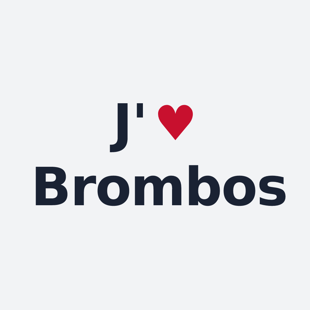 Poster personnalisé Brombos — design J'aime Brombos