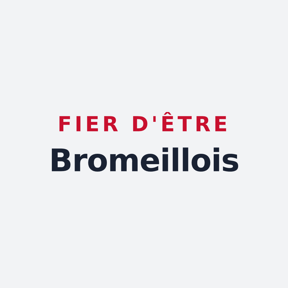Poster « Fier d'être Bromeillois » — design pour Bromeilles