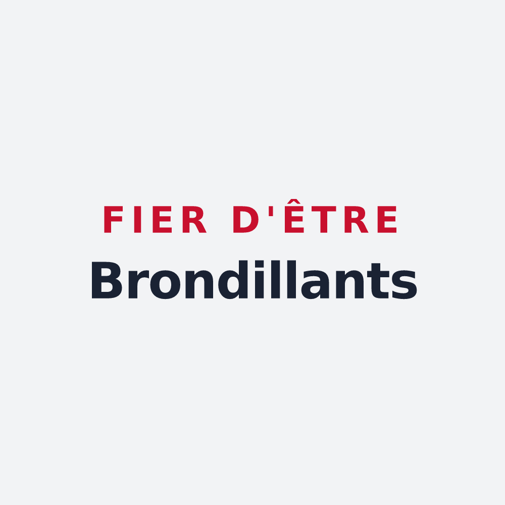 Poster « Fier d'être Brondillants » — design pour Bron