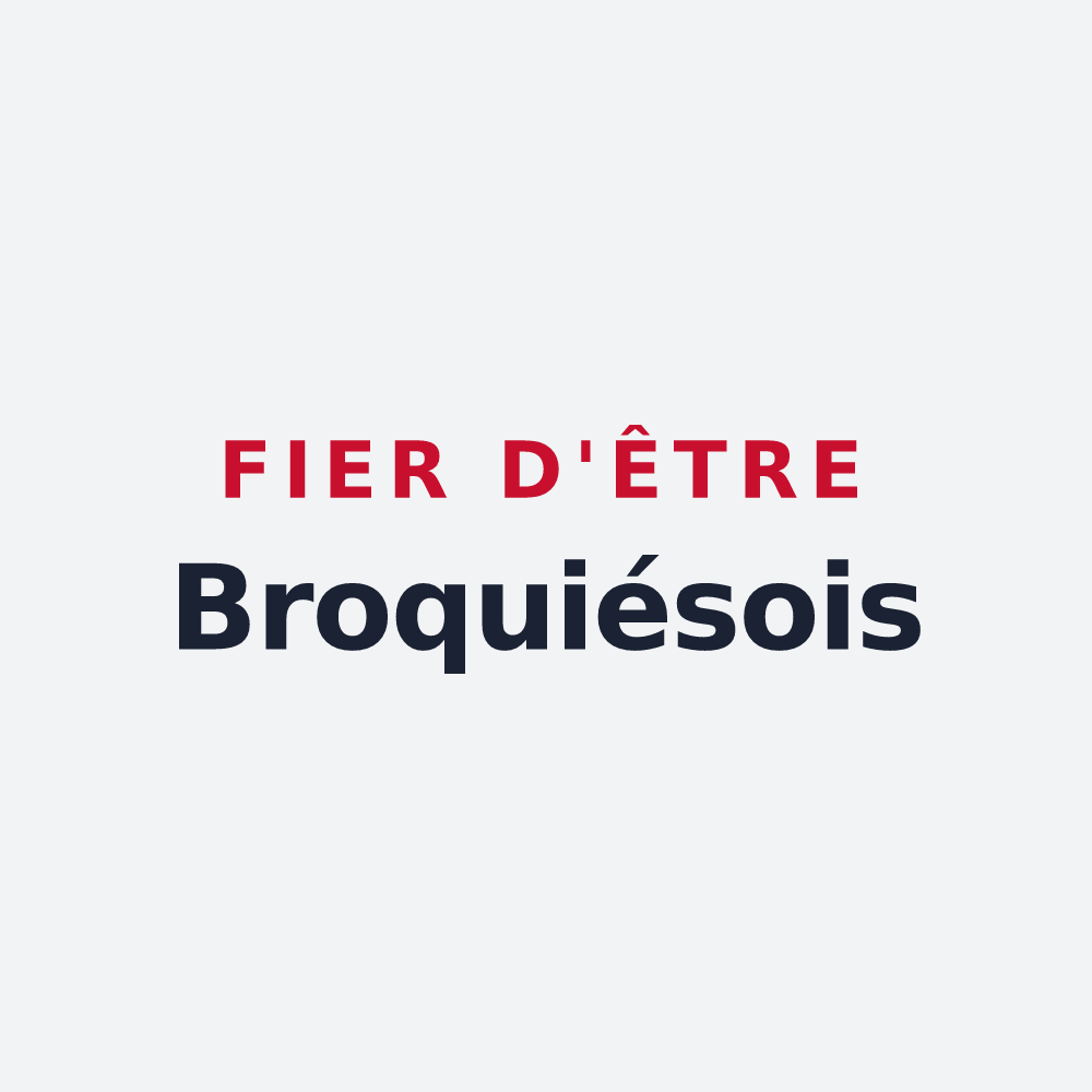Poster « Fier d'être Broquiésois » — design pour Broquiès