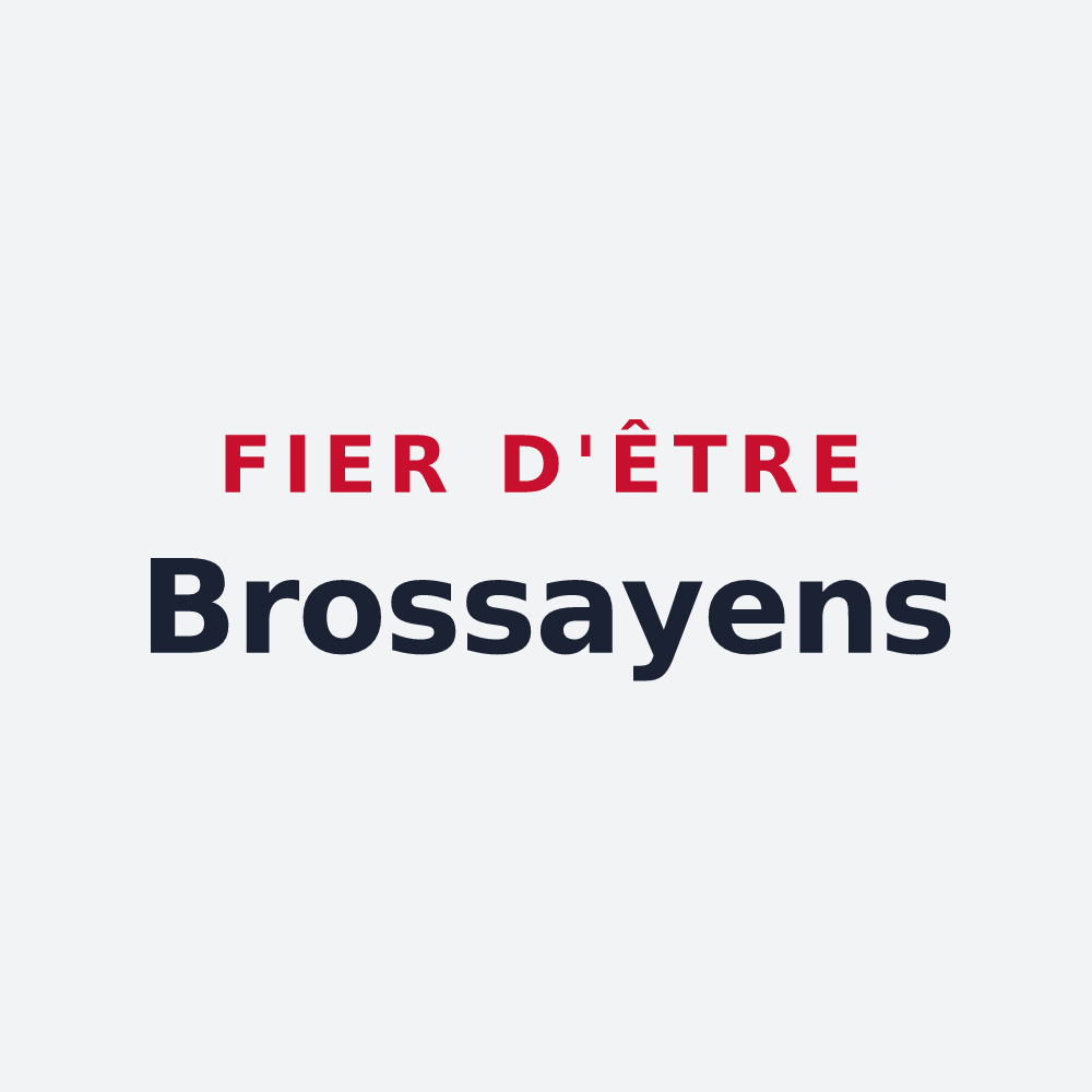 Poster « Fier d'être Brossayens » — design pour Brossay