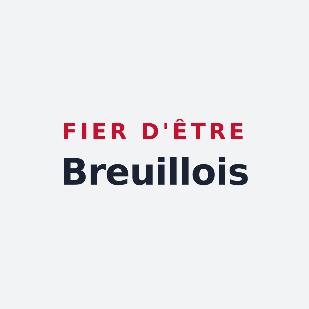Poster « Fier d'être Breuillois » — design pour Brou-sur-Chantereine