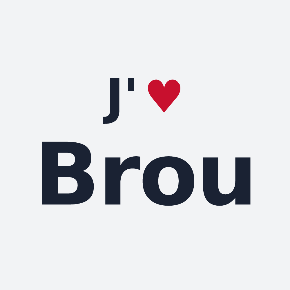 Poster personnalisé Brou — design J'aime Brou