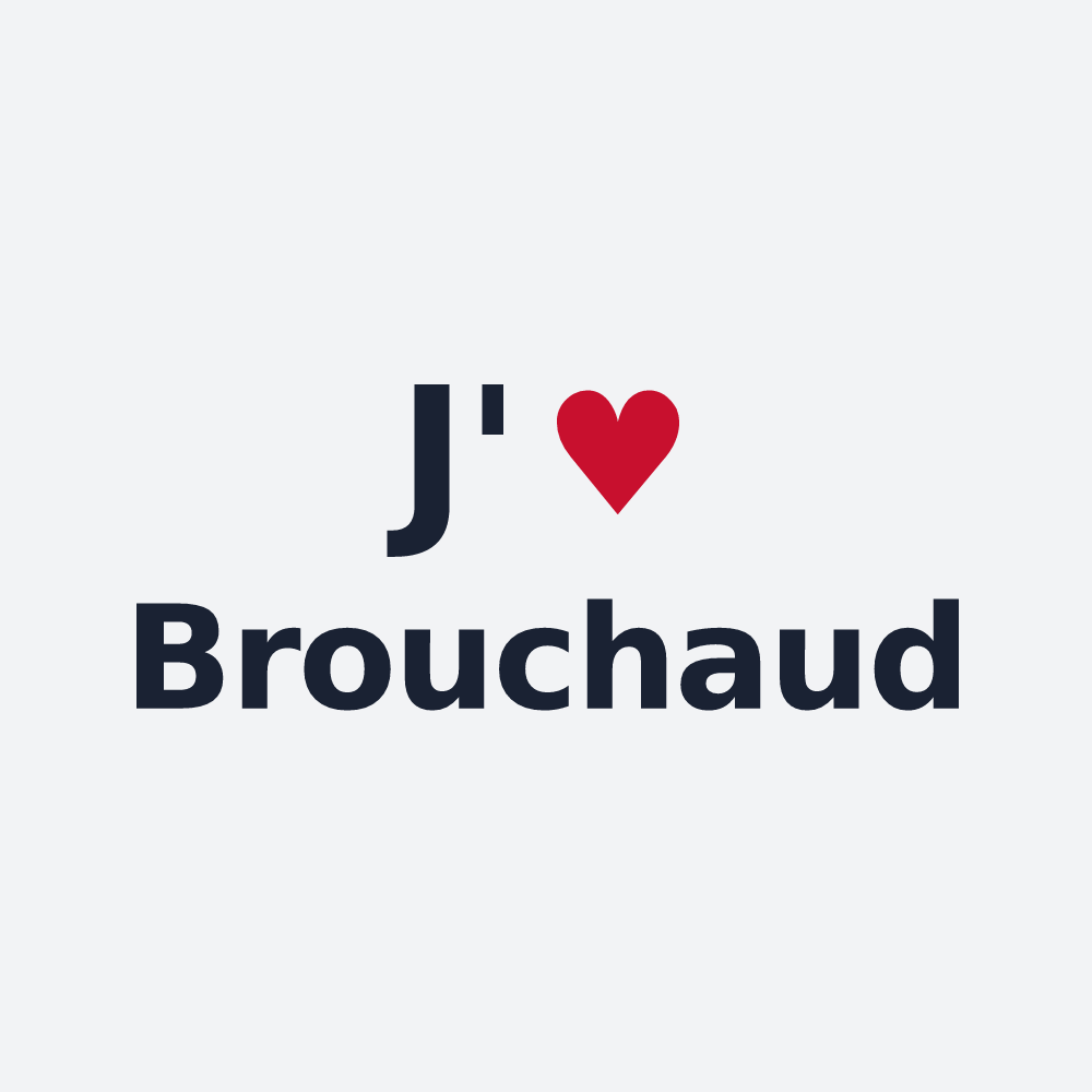 Poster personnalisé Brouchaud — design J'aime Brouchaud