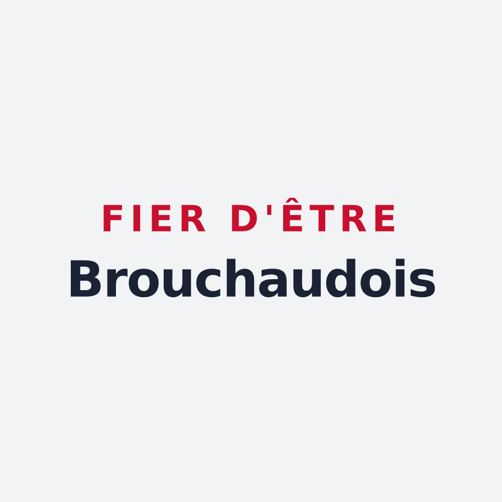 Poster « Fier d'être Brouchaudois » — design pour Brouchaud