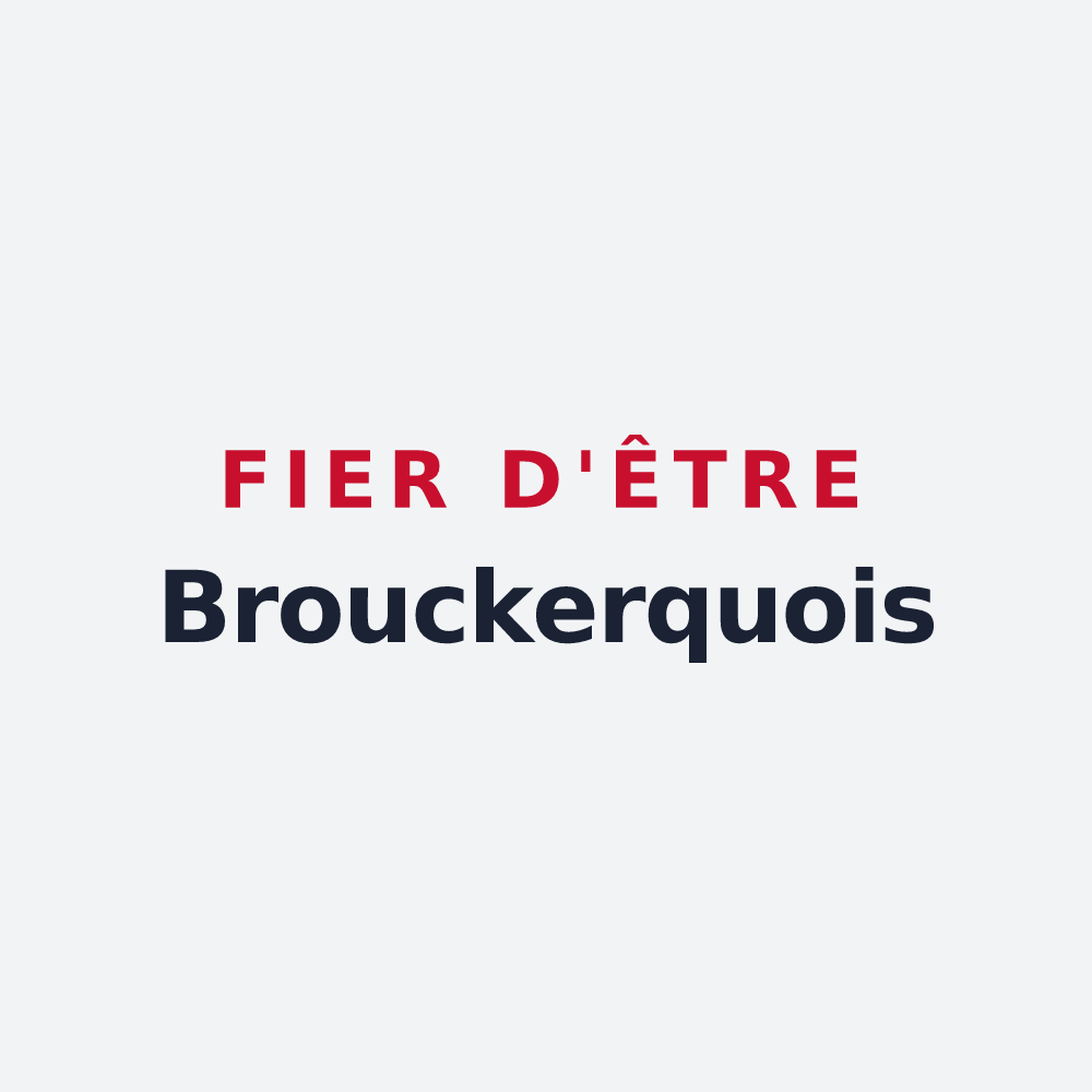 Poster « Fier d'être Brouckerquois » — design pour Brouckerque