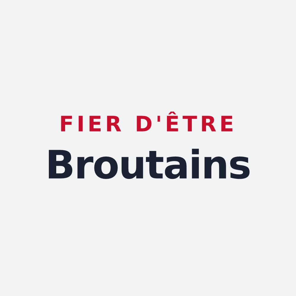 Poster « Fier d'être Broutains » — design pour Broué