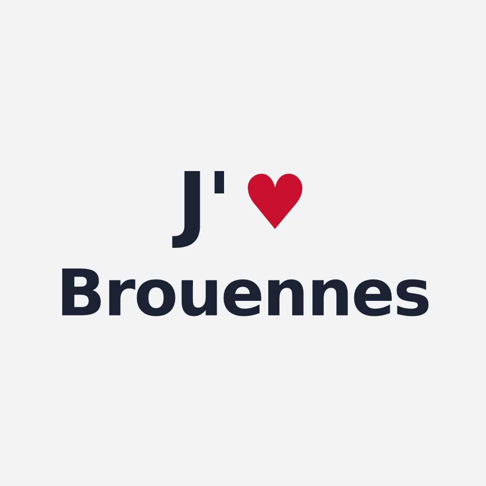 Poster personnalisé Brouennes — design J'aime Brouennes
