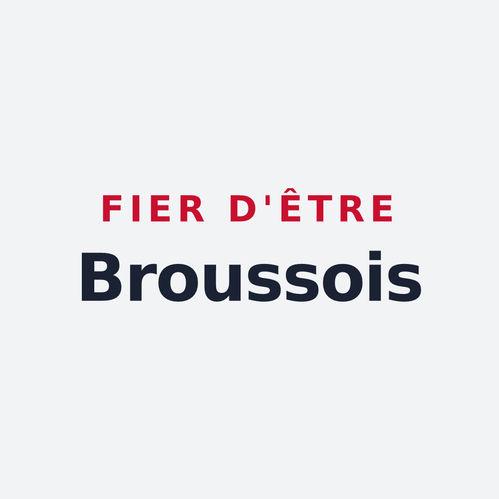 Poster « Fier d'être Broussois » — design pour Brousse